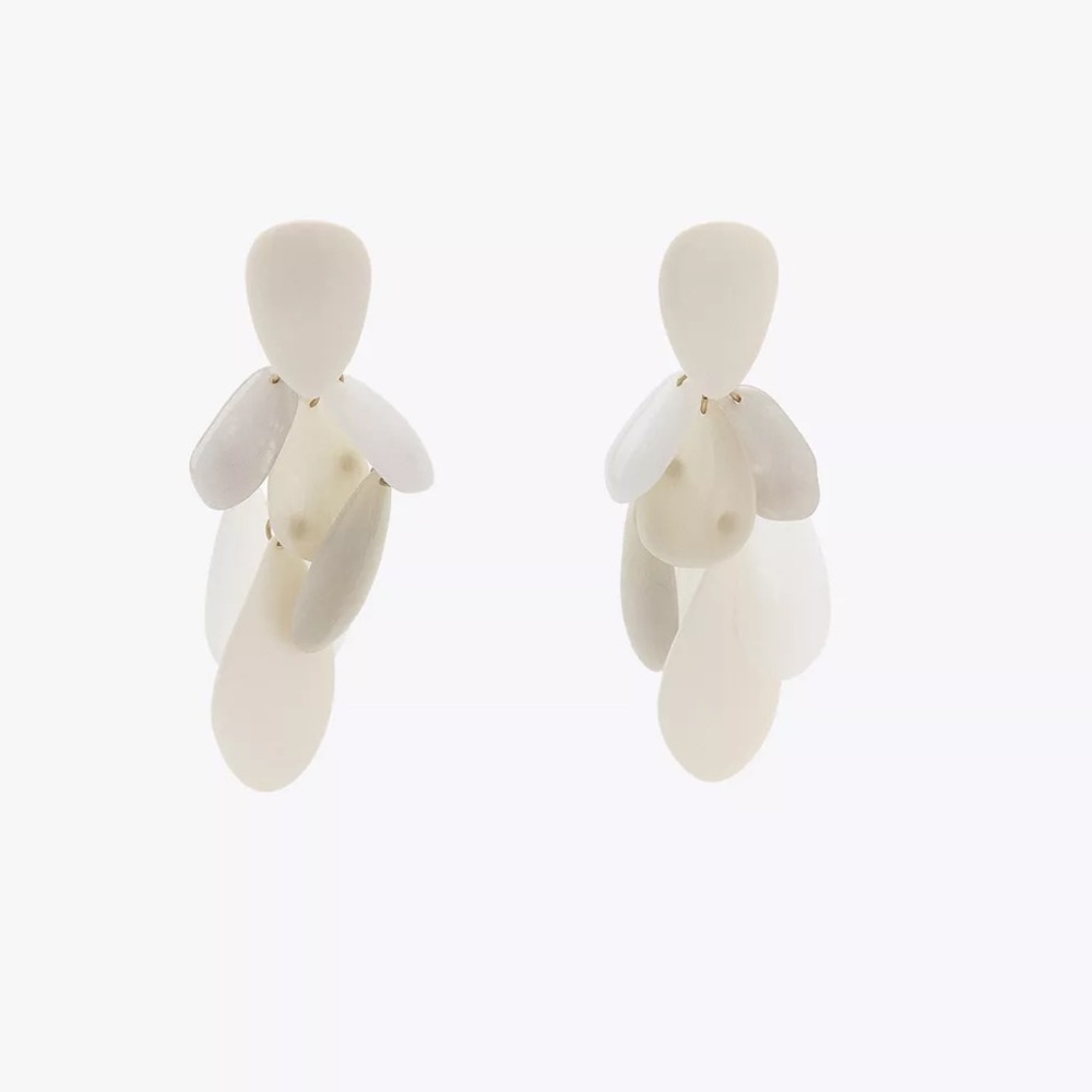 Zara NWT resin piece earrings 4736/216